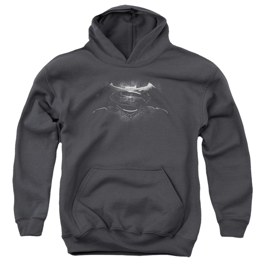 Batman v Superman Bw Logo - Youth Hoodie Style001