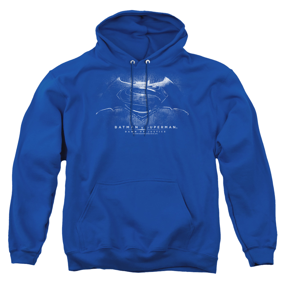 Batman v Superman Bw Logo - Pullover Hoodie Style006