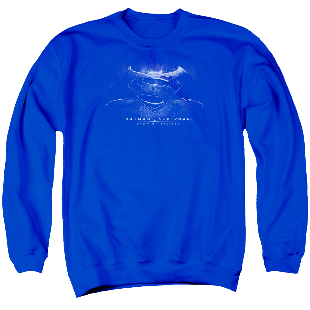 Batman v Superman Bw Logo - Men's Crewneck Sweatshirt Style003