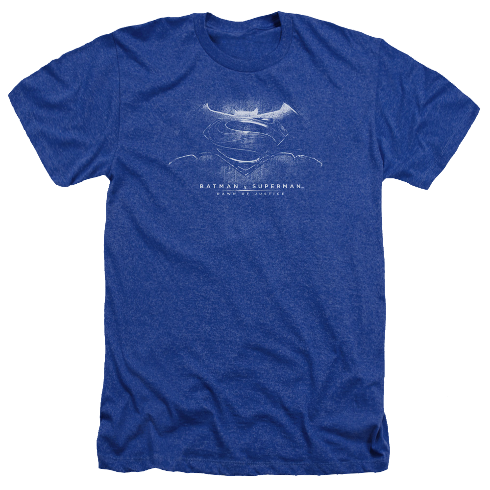 Batman v Superman Bw Logo - Men's Heather T-Shirt Style006