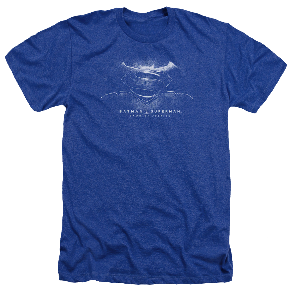 Batman v Superman Bw Logo - Men's Heather T-Shirt Style002