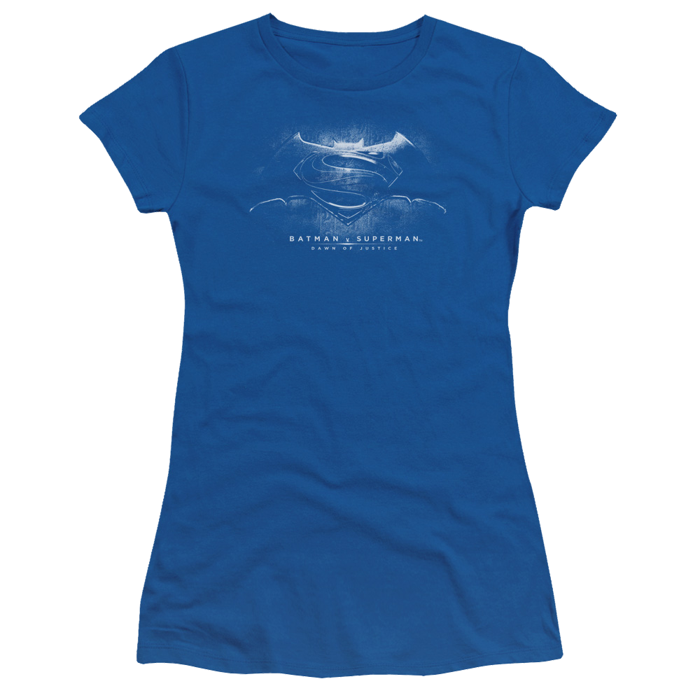 Batman v Superman Bw Logo - Juniors T-Shirt Style004