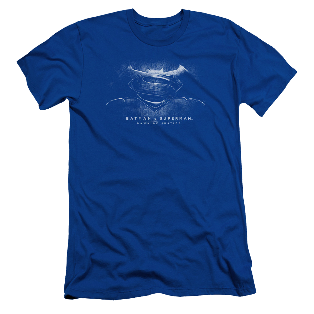 Batman v Superman Bw Logo - Men's Slim Fit T-Shirt Style004