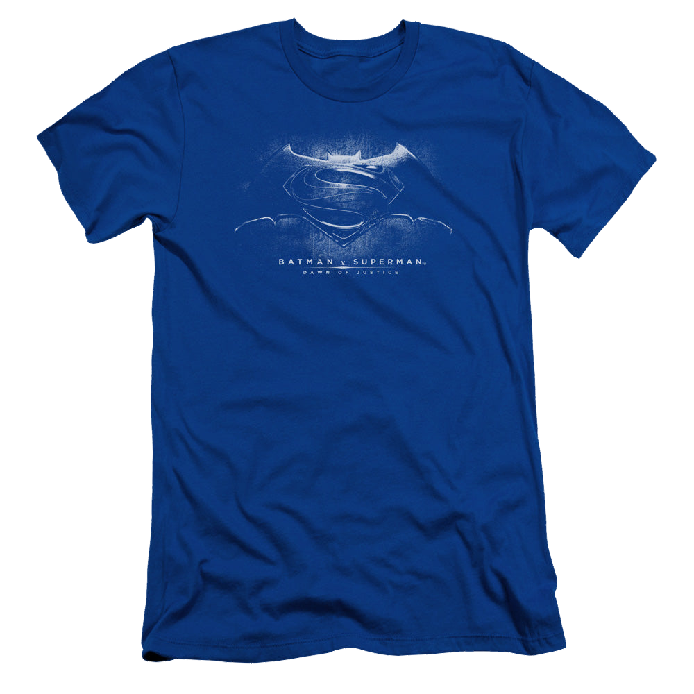 Batman v Superman Bw Logo - Men's Slim Fit T-Shirt Style001