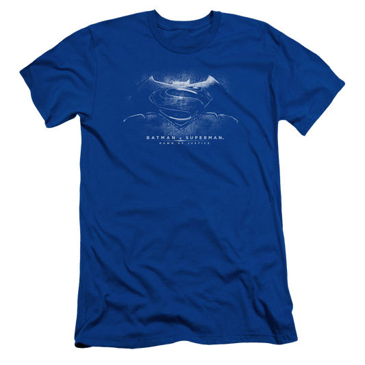 Batman v Superman Bw Logo - Men's Slim Fit T-Shirt Style001