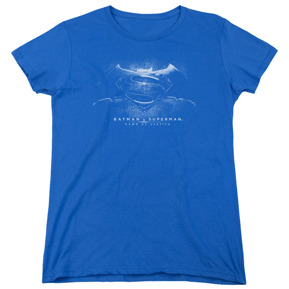 Batman v Superman Bw Logo - Women's T-Shirt Style005