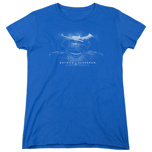 Batman v Superman Bw Logo - Women's T-Shirt Style005
