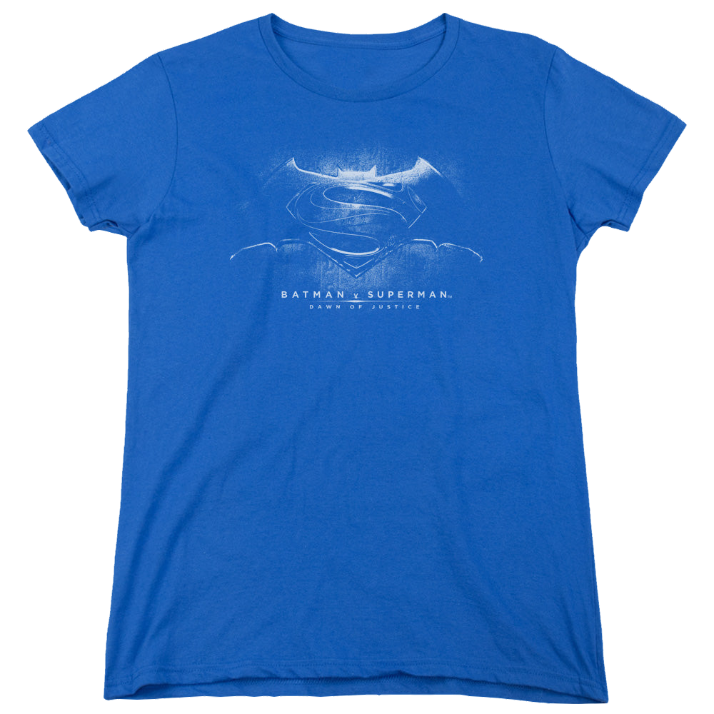 Batman v Superman Bw Logo - Women's T-Shirt Style002