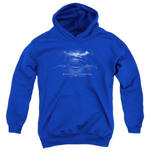 Batman v Superman Bw Logo - Youth Hoodie Style003