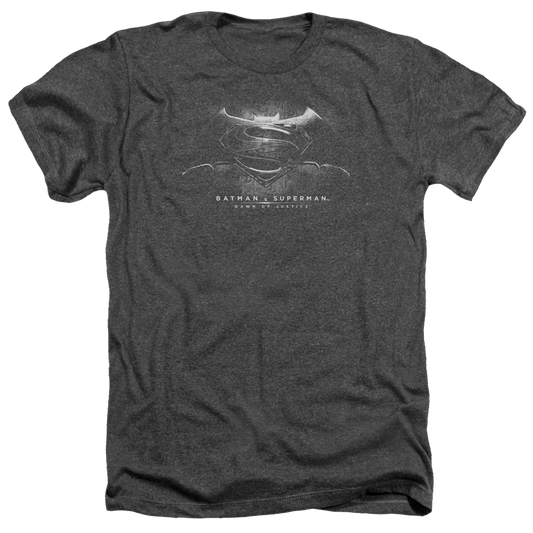 Batman v Superman Bw Logo - Men's Heather T-Shirt Style007