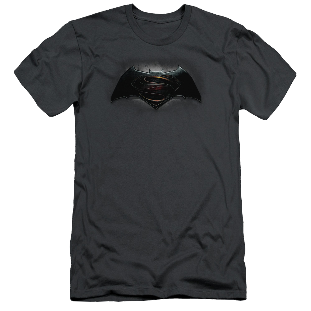 Batman v Superman Logo - Men's Slim Fit T-Shirt Style003