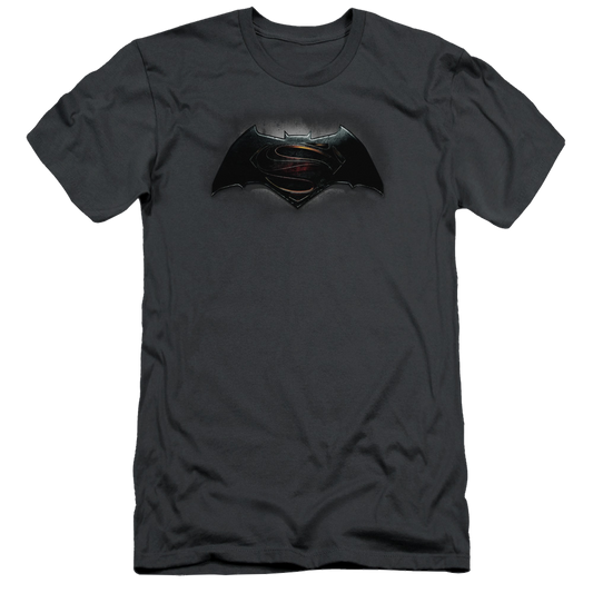 Batman v Superman Logo - Men's Slim Fit T-Shirt Style003