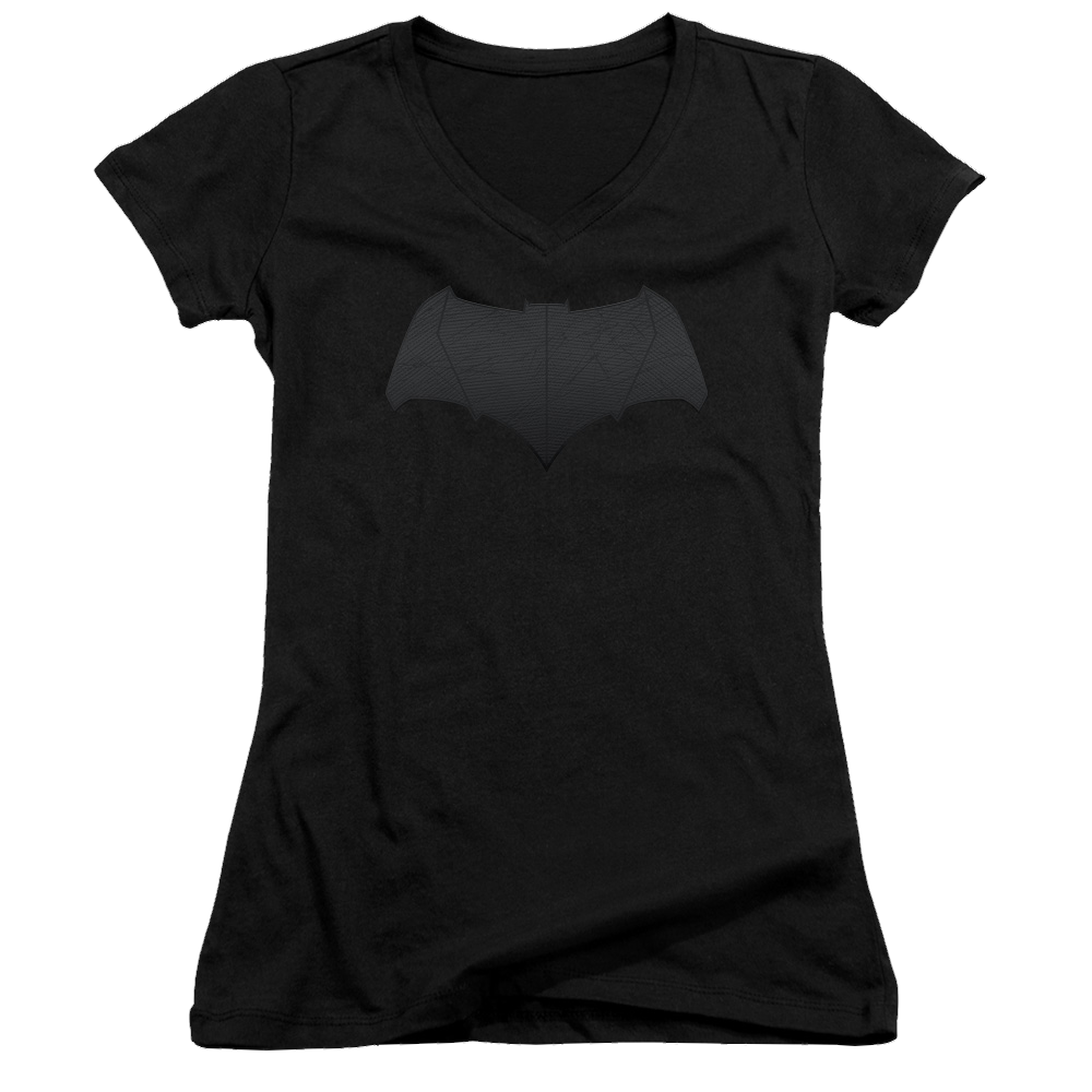 Batman v Superman Batman Logo - Juniors V-Neck T-Shirt Style001