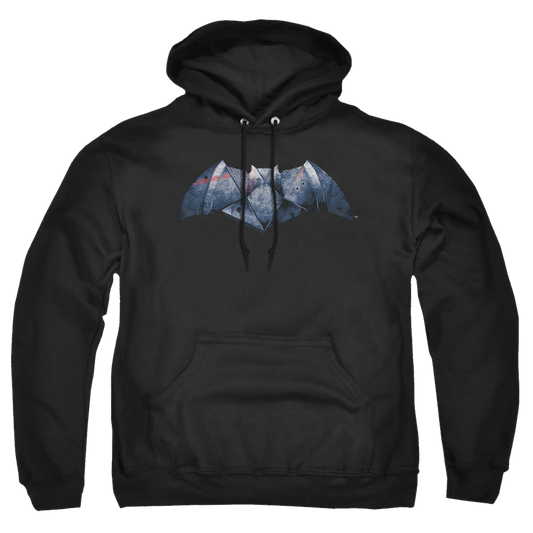Batman v Superman Plated Bat Logo - Pullover Hoodie