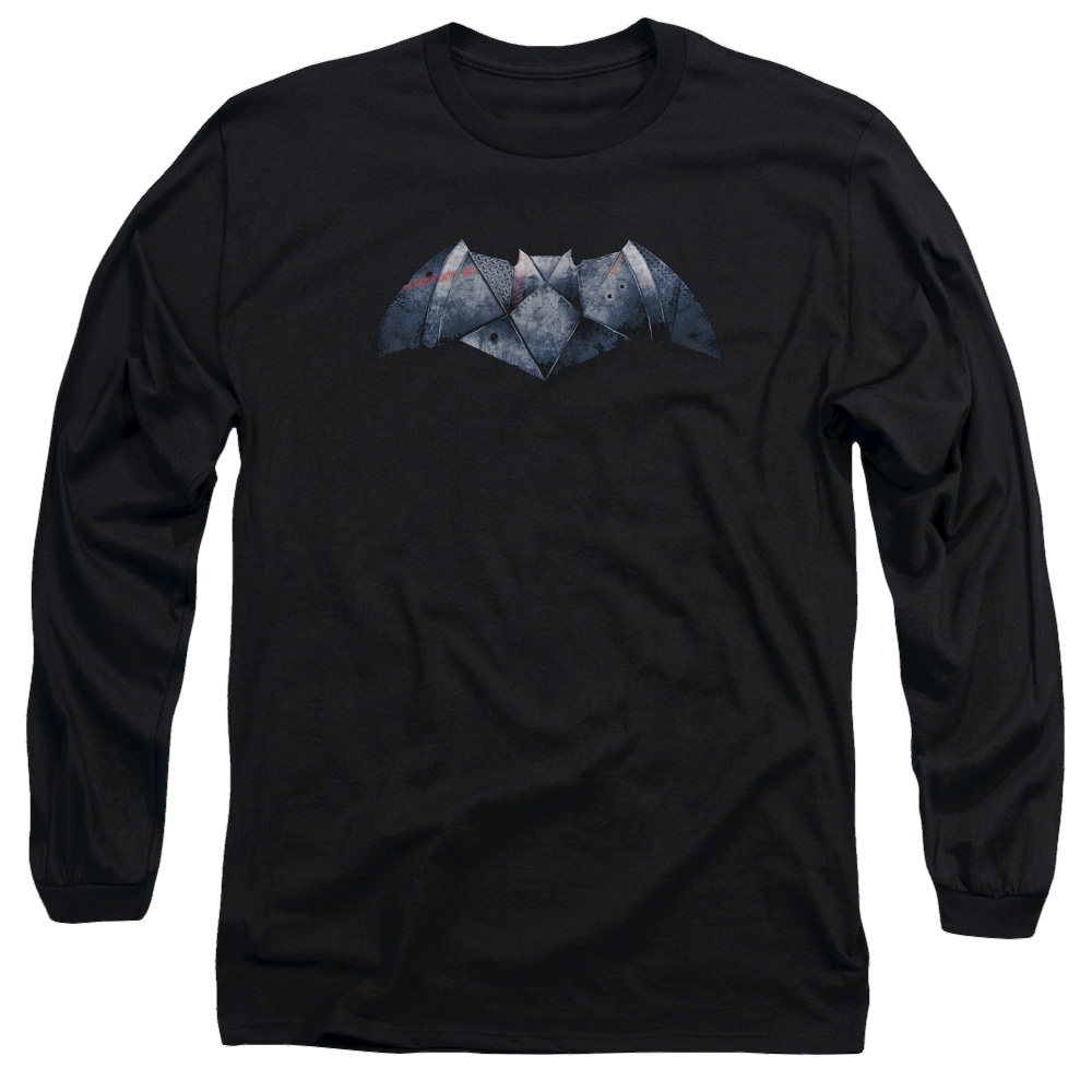 Batman v Superman Plated Bat Logo - Men's Long Sleeve T-Shirt Style001
