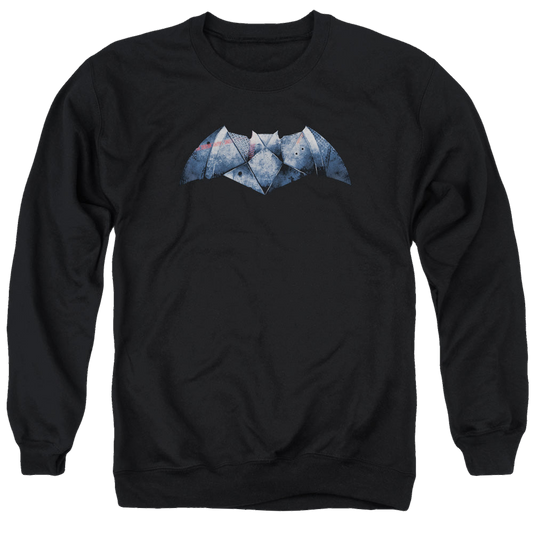 Batman v Superman Plated Bat Logo - Men's Crewneck Sweatshirt