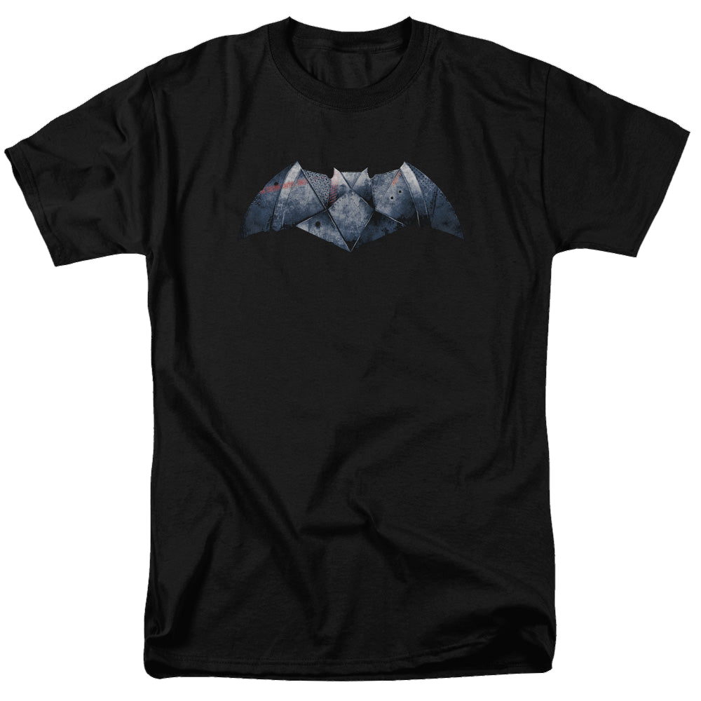 Batman v Superman Plated Bat Logo - Men's Regular Fit T-Shirt