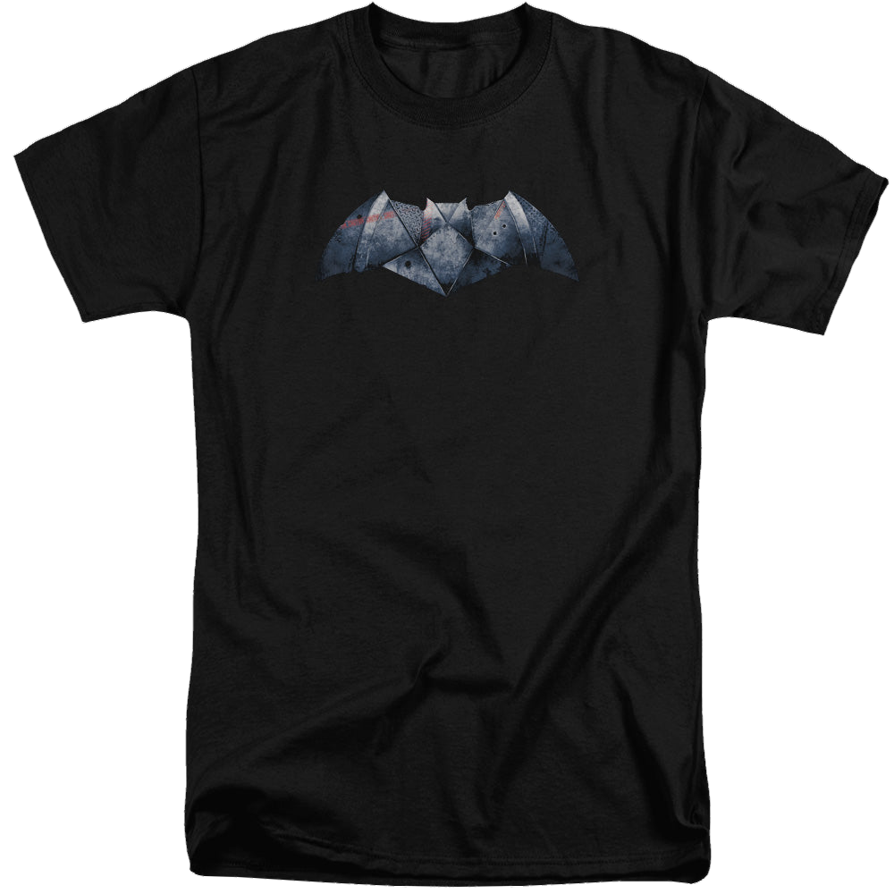 Batman v Superman Plated Bat Logo - Men's Tall Fit T-Shirt