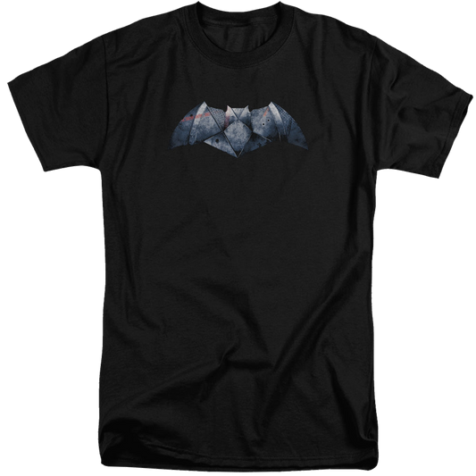Batman v Superman Plated Bat Logo - Men's Tall Fit T-Shirt