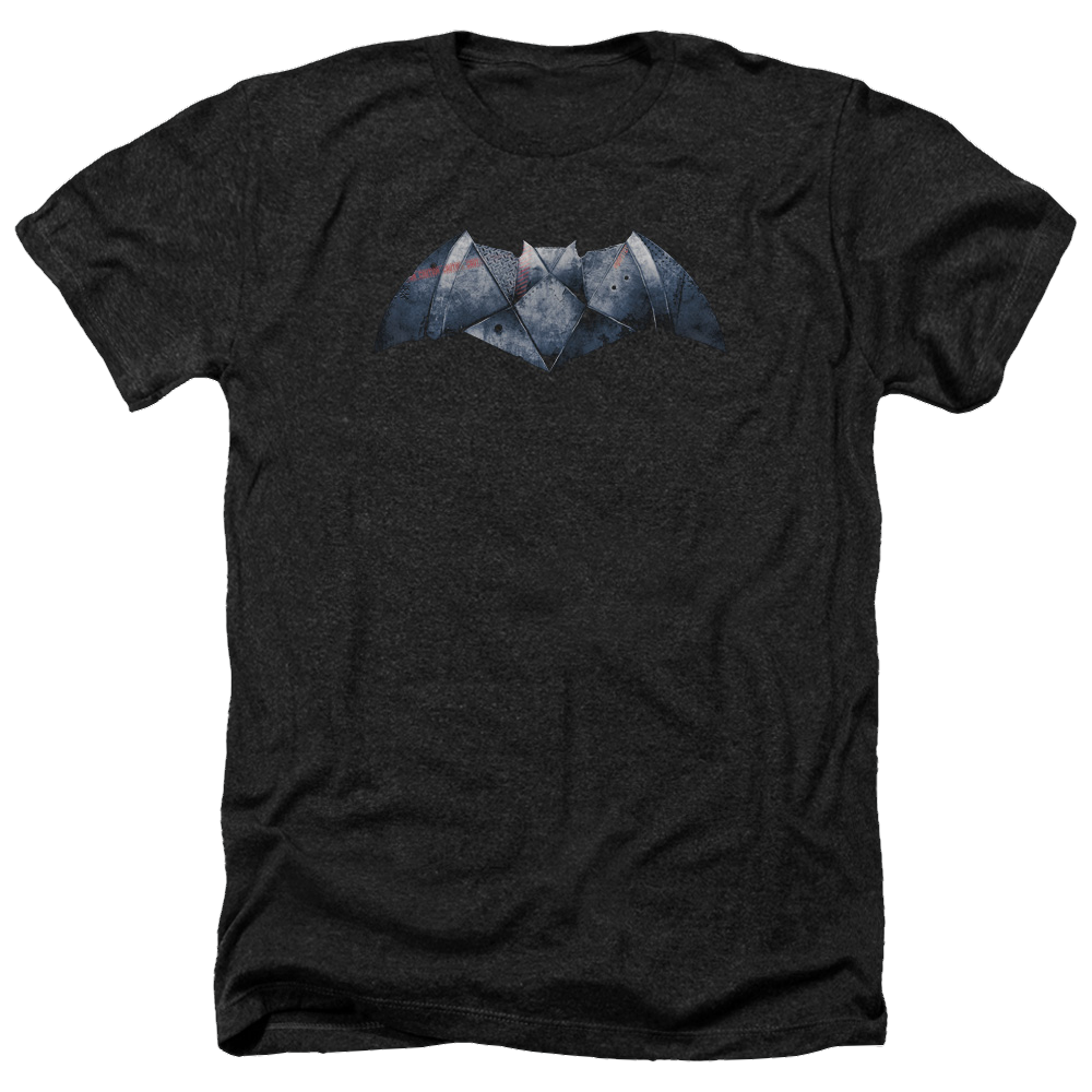 Batman v Superman Plated Bat Logo - Men's Heather T-Shirt Style001