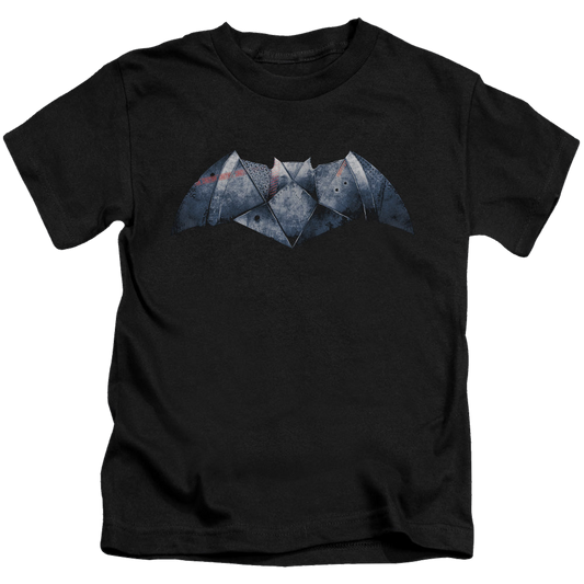 Batman v Superman Plated Bat Logo - Kid's T-Shirt