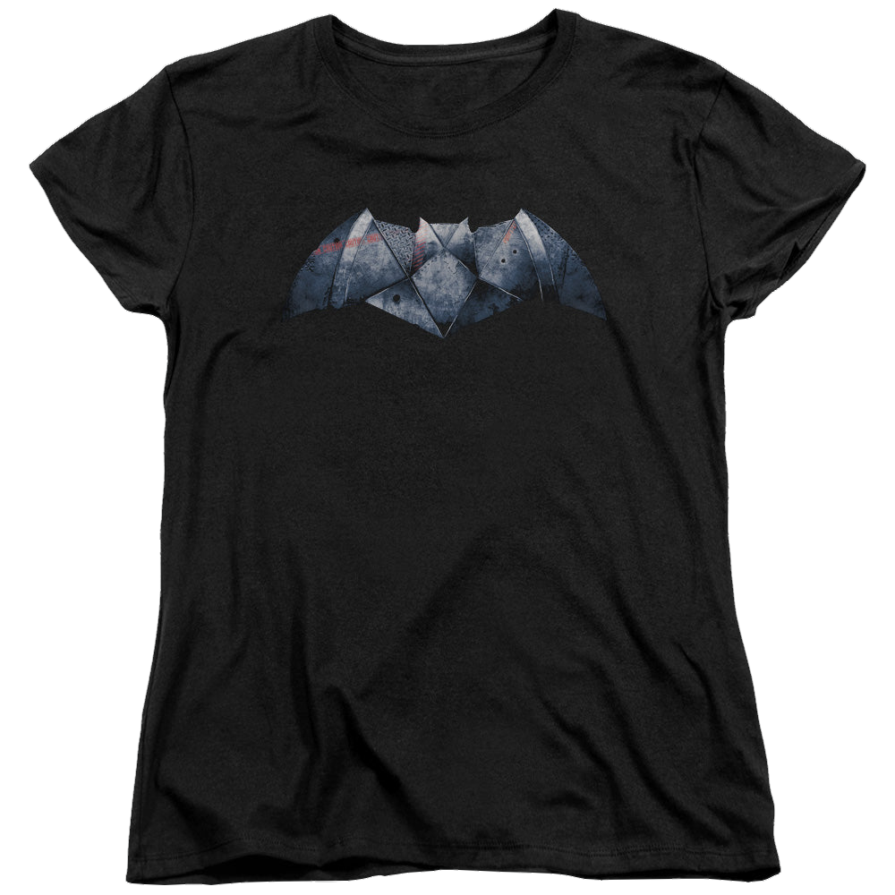 Batman v Superman Plated Bat Logo - Women's T-Shirt