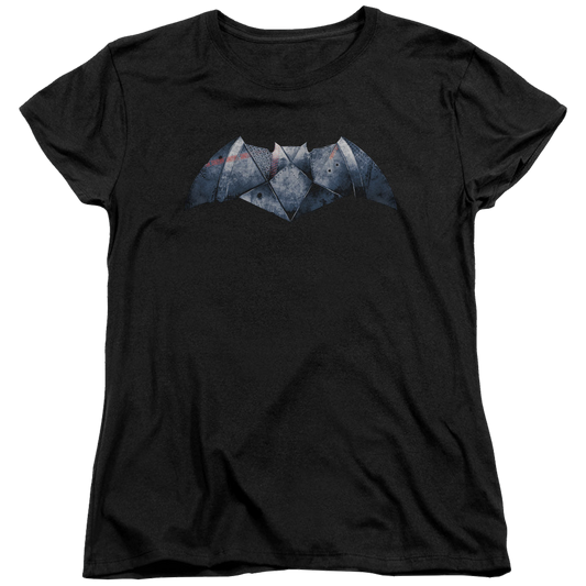 Batman v Superman Plated Bat Logo - Women's T-Shirt