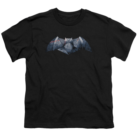 Batman v Superman Plated Bat Logo - Youth T-Shirt