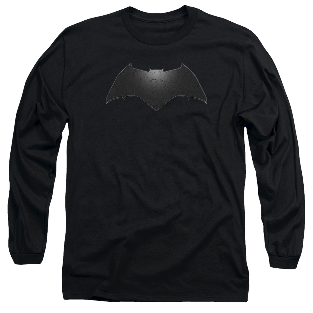 Batman v Superman Beveled Bat Logo - Men's Long Sleeve T-Shirt Style001