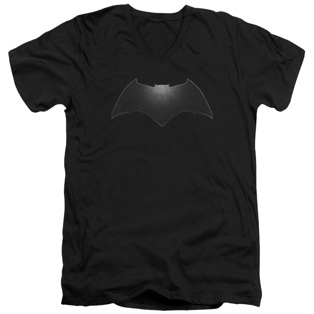 Batman v Superman Beveled Bat Logo - Men's V-Neck T-Shirt Style001
