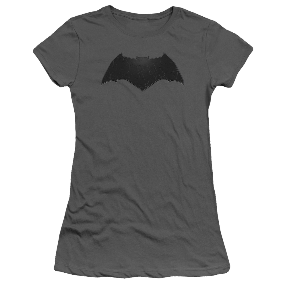 Batman v Superman Beveled Bat Logo - Juniors T-Shirt