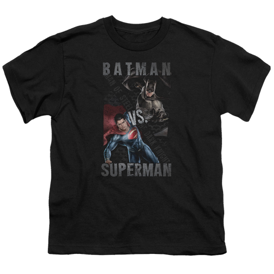 Batman v Superman Hero Split - Youth T-Shirt Style001