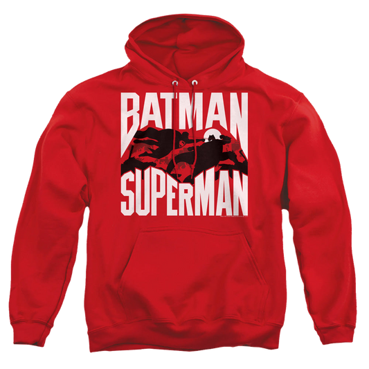 Batman v Superman Silhouette Fight - Pullover Hoodie Style001