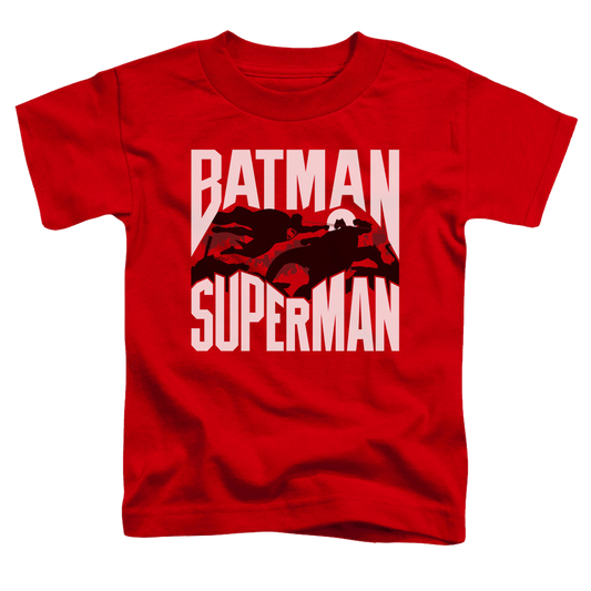 Batman v Superman Silhouette Fight - Kid's T-Shirt Style001