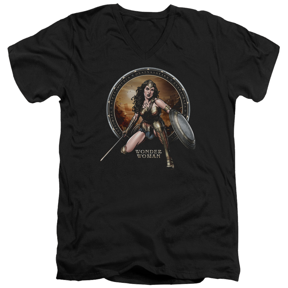 Batman v Superman Batlle Zone - Men's V-Neck T-Shirt Style001