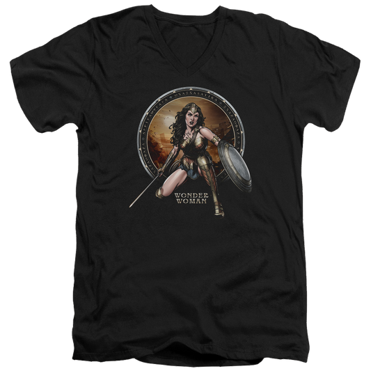 Batman v Superman Batlle Zone - Men's V-Neck T-Shirt Style001