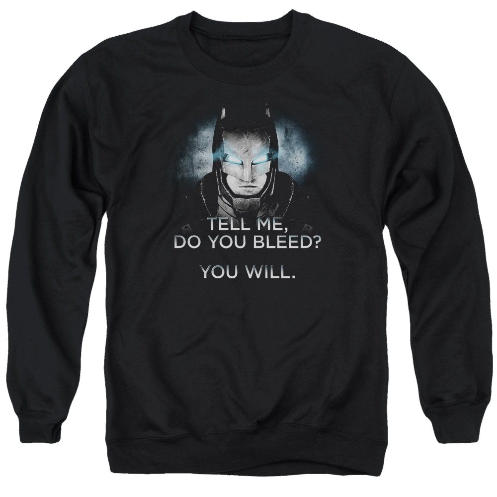 Batman v Superman Do You Bleed - Men's Crewneck Sweatshirt Style001