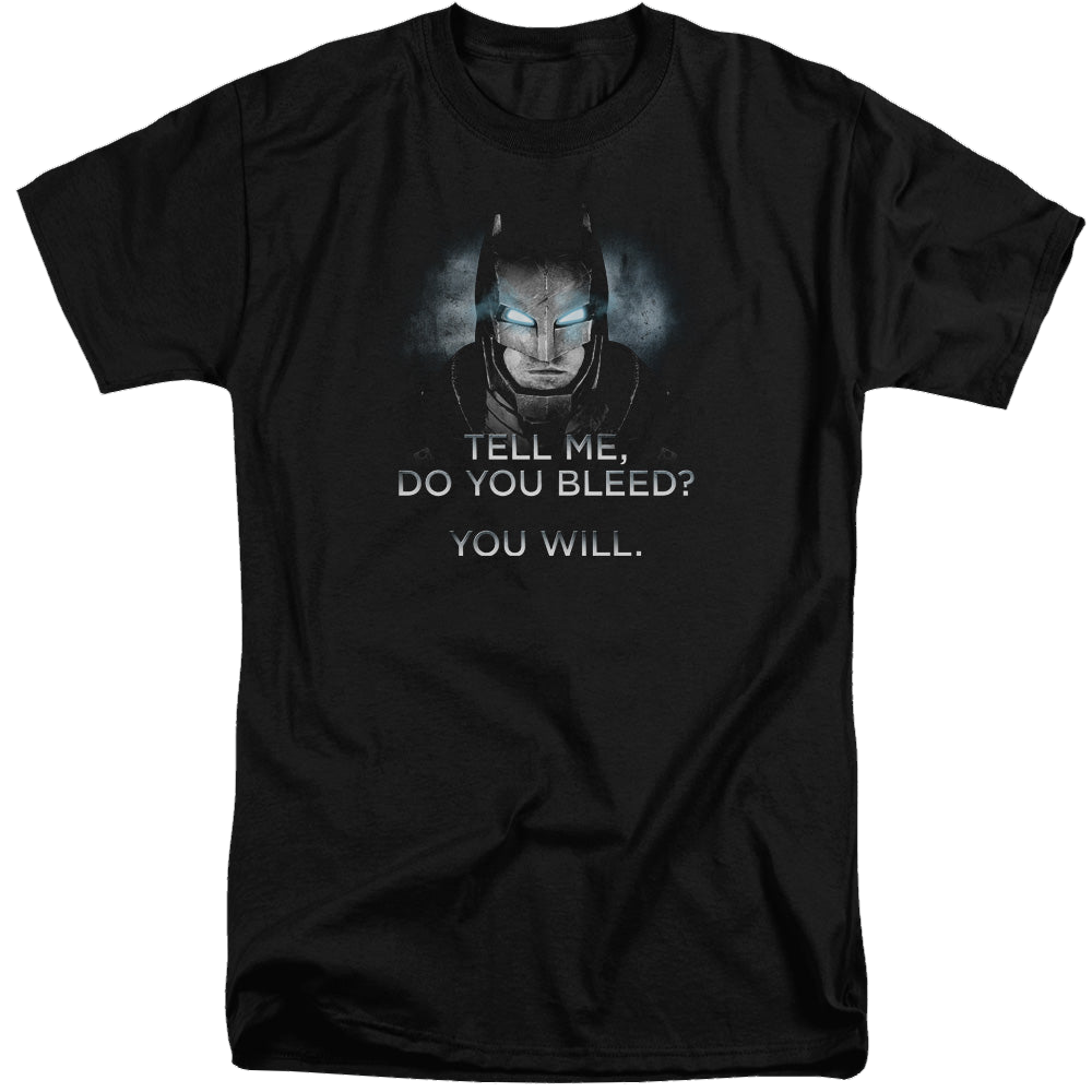Batman v Superman Do You Bleed - Men's Tall Fit T-Shirt