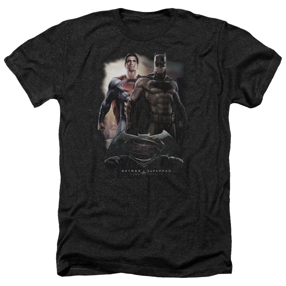 Batman v Superman Dawn - Men's Heather T-Shirt