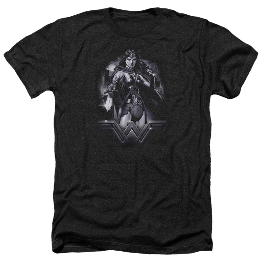 Batman v Superman Rainy Night - Men's Heather T-Shirt Style001
