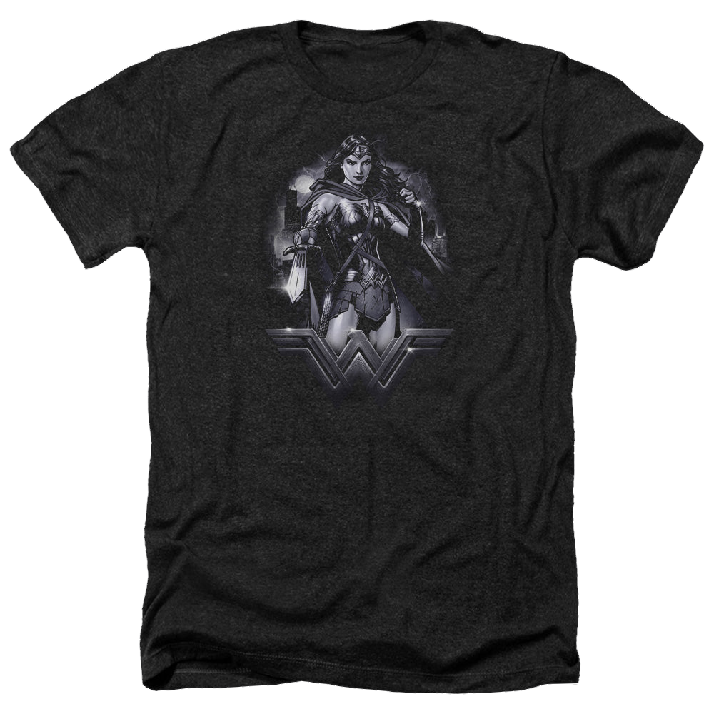 Batman v Superman Rainy Night - Men's Heather T-Shirt