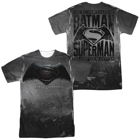 Batman v Superman Logo City (Front/Back Print) - Men's All-Over Print T-Shirt