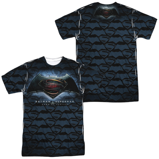 Batman v Superman Logo Pattern (Front/Back Print) - Men's All-Over Print T-Shirt