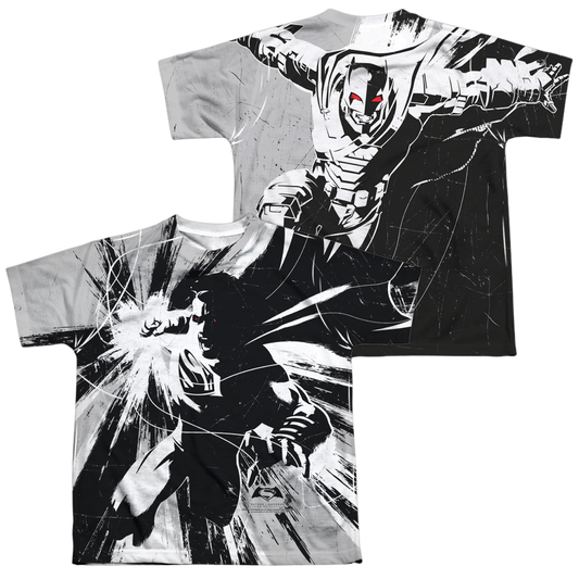 Batman v Superman Graphic Contrast (Front/Back Print) - Youth All-Over Print T-Shirt Style001