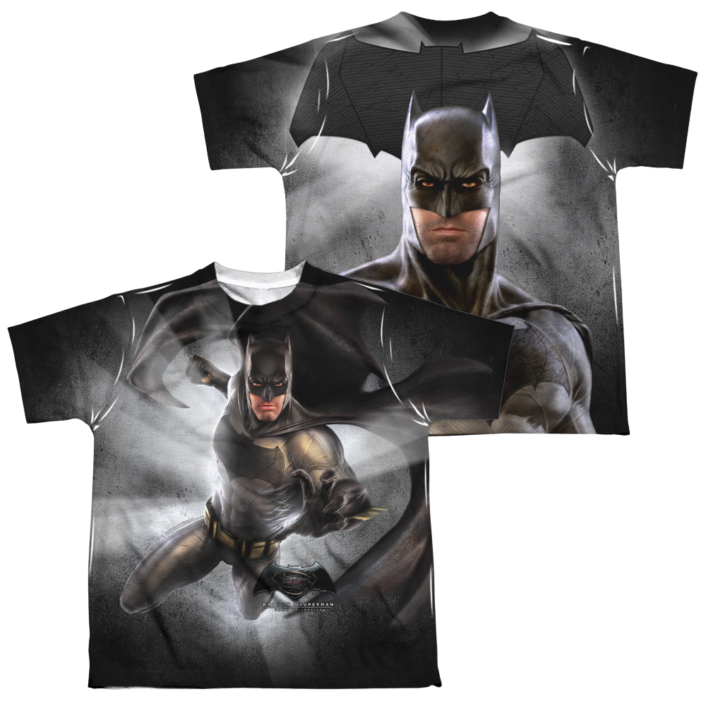 Batman v Superman Batman Light (Front/Back Print) - Youth All-Over Print T-Shirt