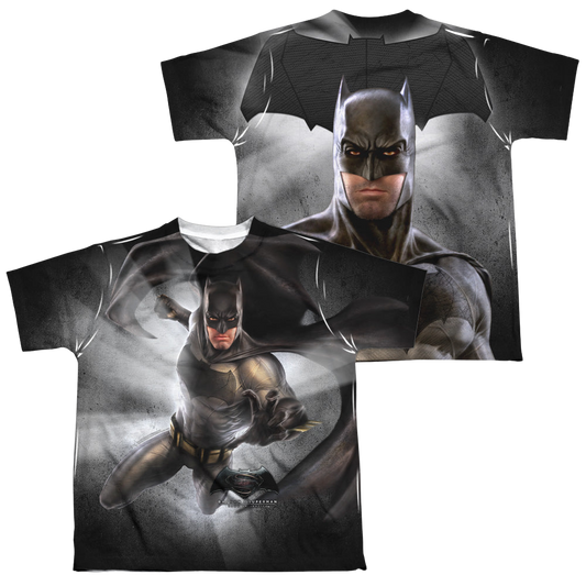 Batman v Superman Batman Light (Front/Back Print) - Youth All-Over Print T-Shirt