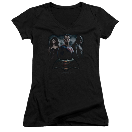 Batman v Superman Batman V Superman The Crew - Juniors V-Neck T-Shirt Style001