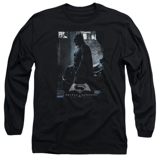 Batman v Superman Bat Poster - Men's Long Sleeve T-Shirt