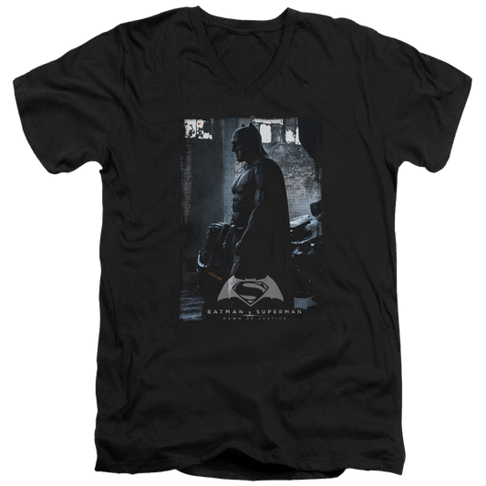 Batman v Superman Bat Poster - Men's V-Neck T-Shirt Style001