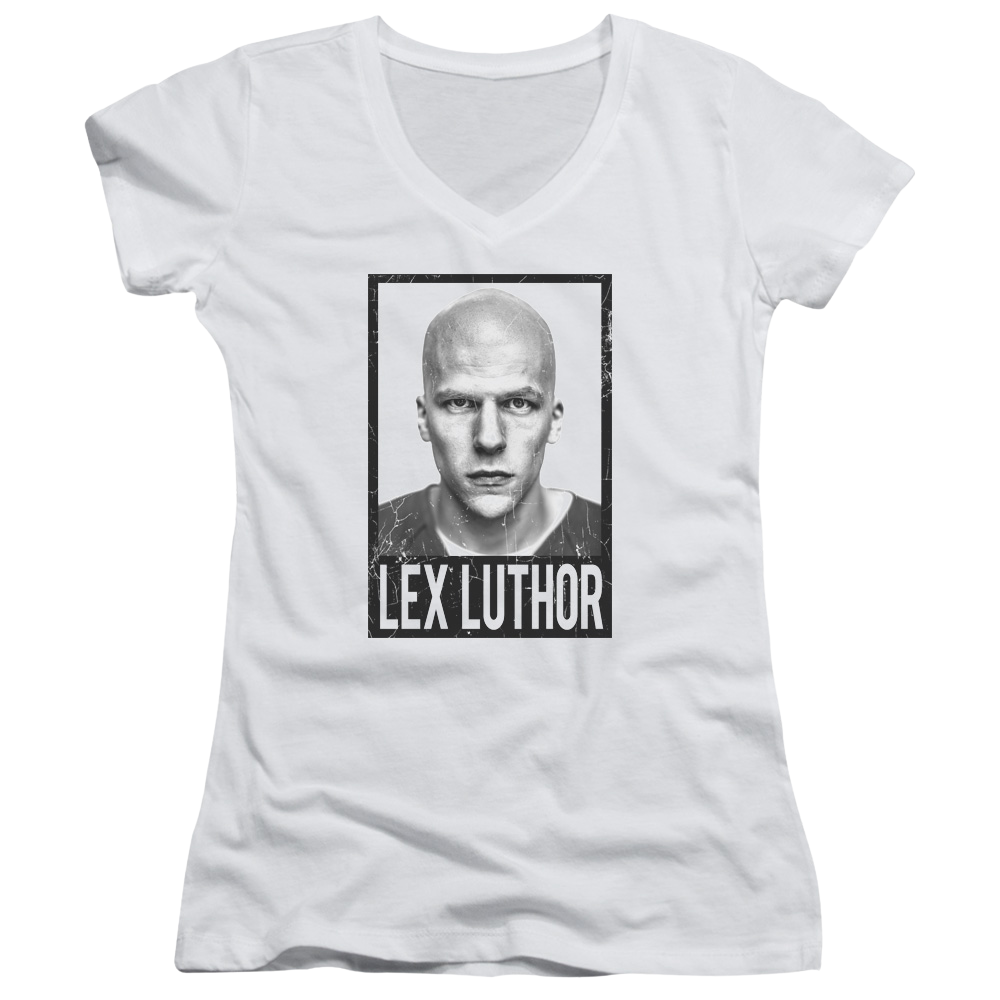 Batman v Superman Luthor - Juniors V-Neck T-Shirt